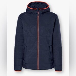 KTM Red Bull Men's Navy Blue Puffer Jacket with Hood